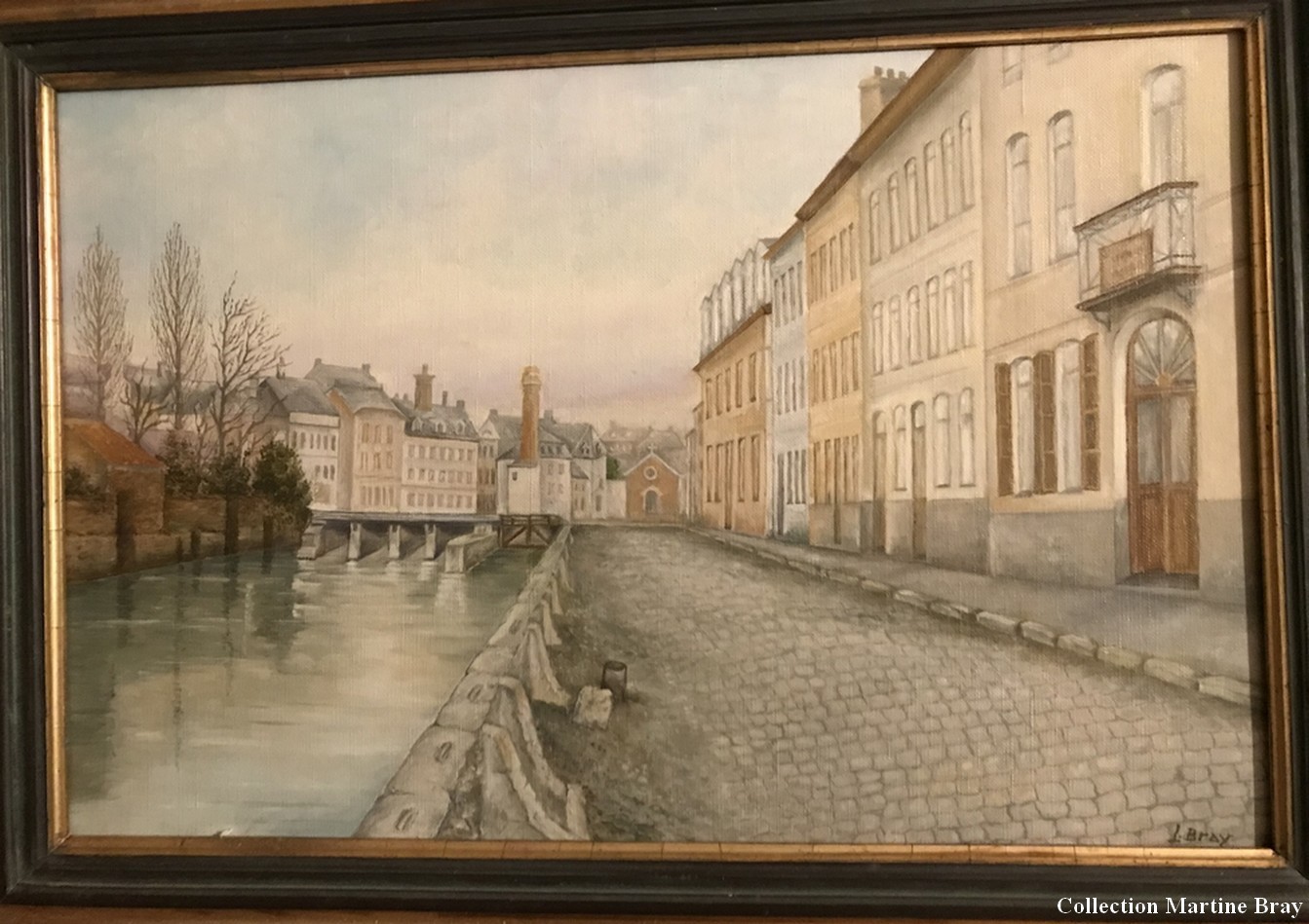 Maubeuge, tableau du quai des Nerviens.