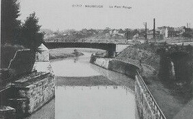 Maubeuge, la porte d'entrée des eaux, l'écluse.