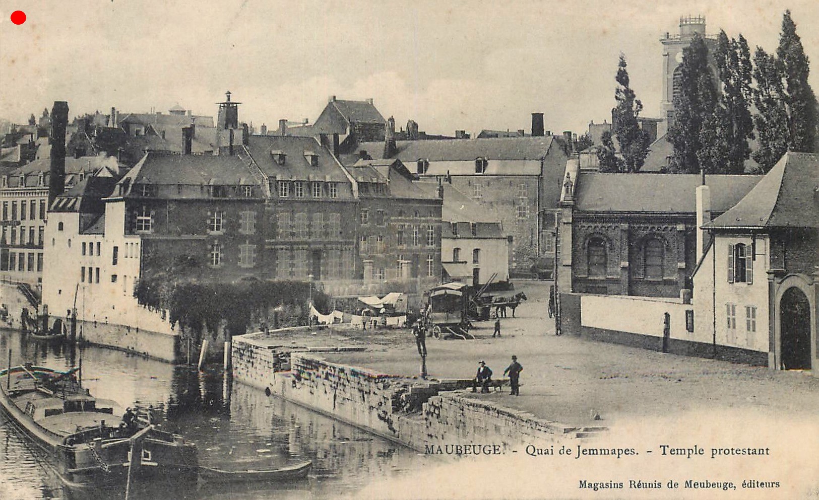 Cartes postales anciennes de Maubeuge, La Sambre et les quais