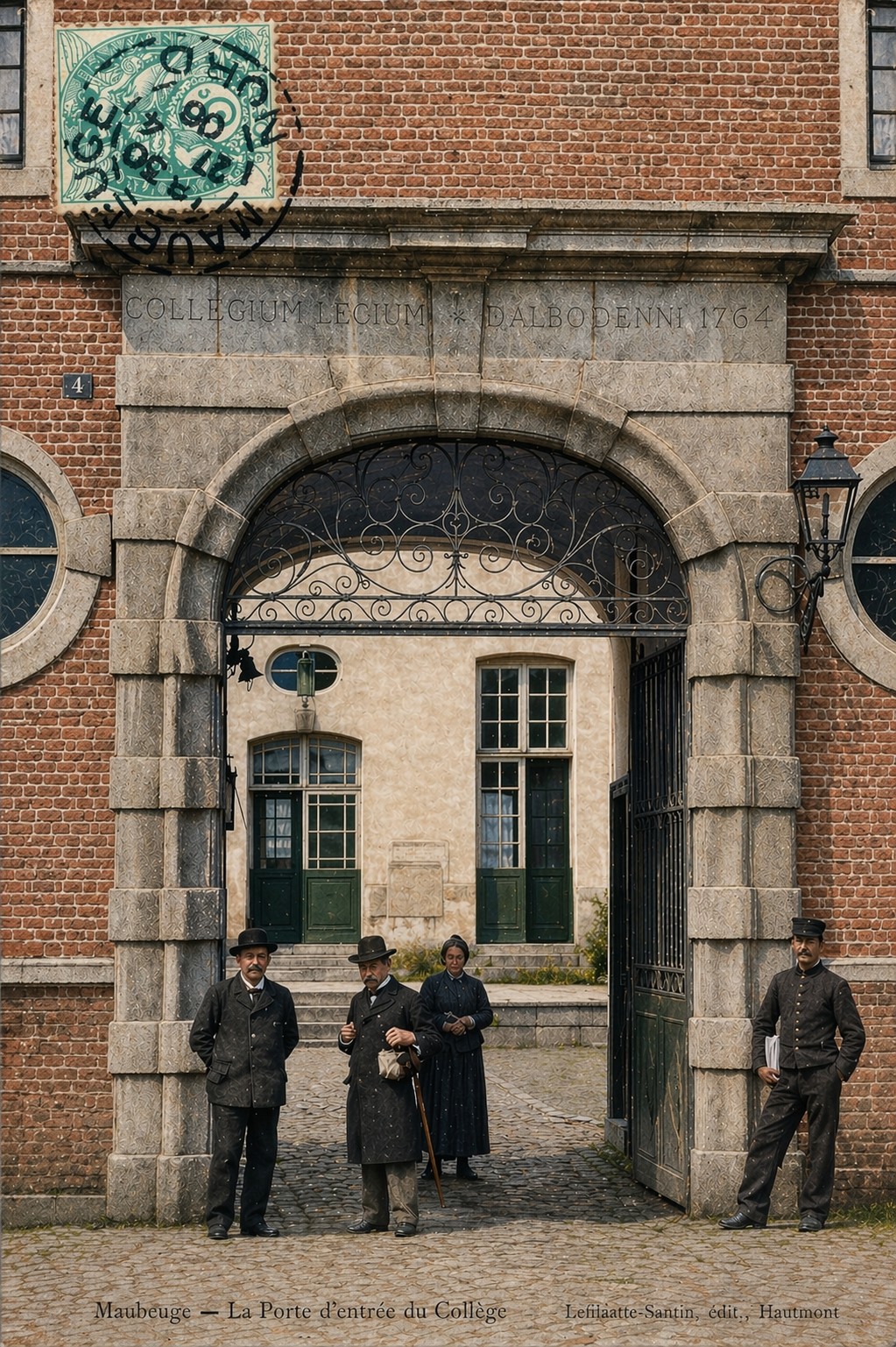 Cartes postales anciennes de Maubeuge, la salle Sthrau après les bombardement,