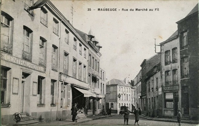 Cartes postales anciennes de Maubeuge, marché aux fils