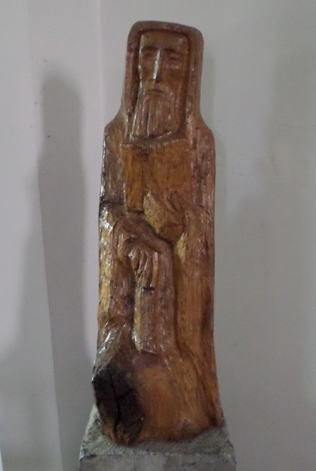Eglise de Moustier en Fagne, statue.