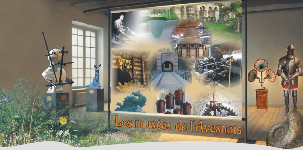 Bannière du guide des 29 musées de l'Avesnois - Nord.