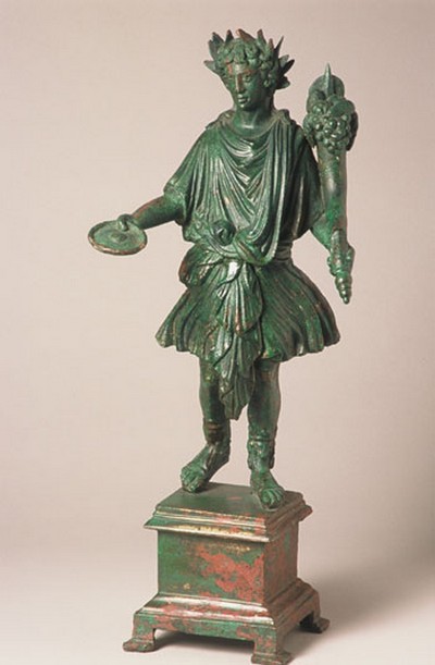 Forum Antique de Bavay, Musée et site archéologique : Lars familiaris (bronze jaune)