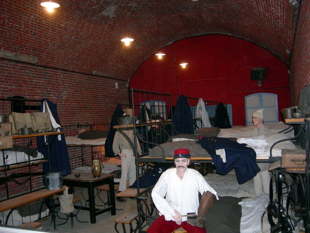 Musée du Fort Leveau à Feignies: Reconstitution d'une chambrée