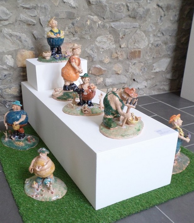 Musée de la Faïence et de la Poterie à Ferrière la Petite. Cour des potiers.