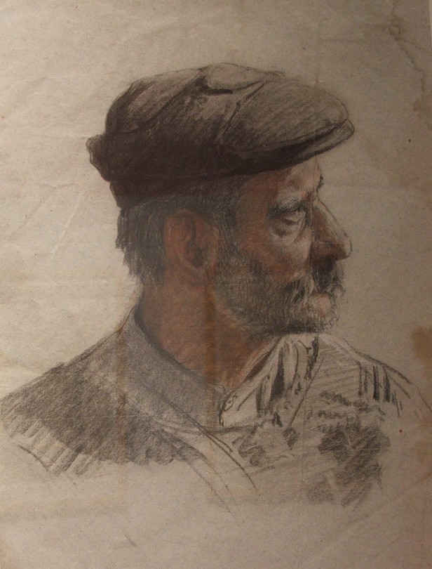 Landrecies : Musée Ernest Amas. Paysan à la casquette