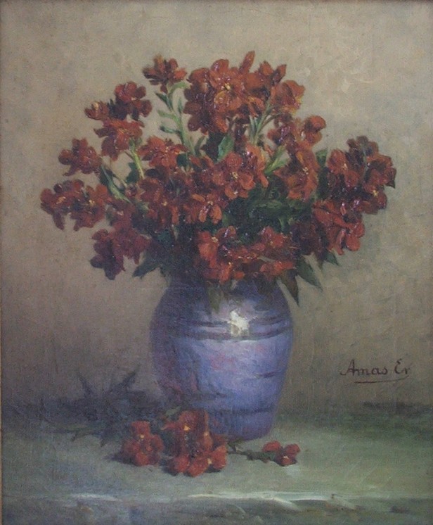 Landrecies : Musée Ernest Amas : Bouquet de giroflées