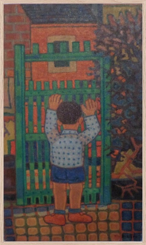 Musée Henri Boëz, enfant à la barrière