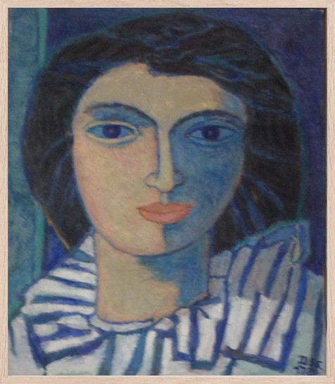 Musée Henri Boëz, femme en bleu