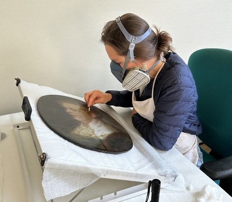Musée Henri Boëz, Jeune fille, restauration