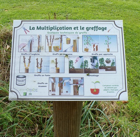 Maison du Bocage à Sains du Nord, panneau d'information