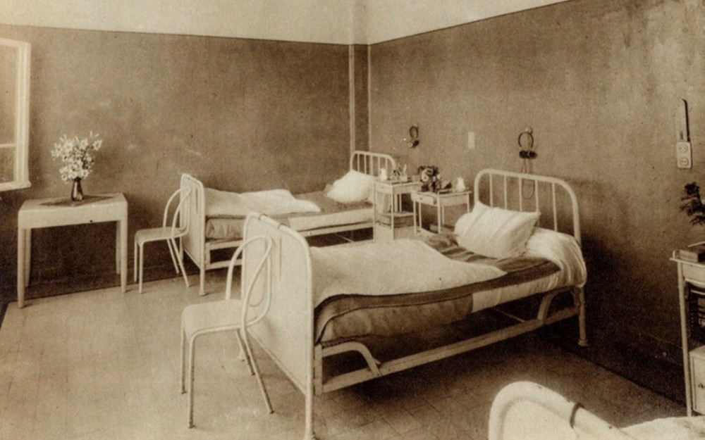 Musée du Sanatorium de Felleries-Liessies, chambre.