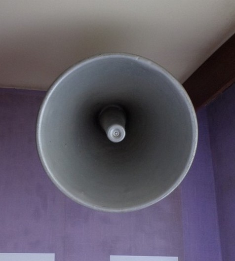 Musée du Sanatorium de Felleries-Liessies, haut-parleur.