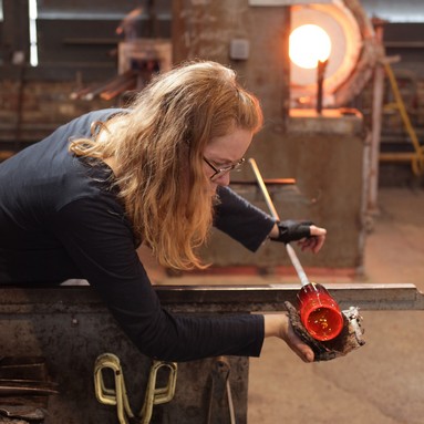 Atelier musée du Verre à Trélon, stagiare