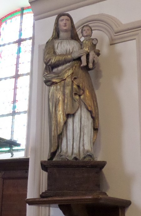 Eglise de Neuville en Avesnois, Vierge et l'enfant.