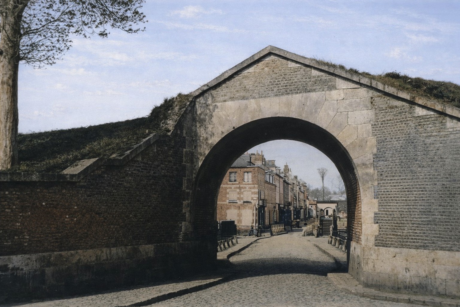 Vue sur la ville basse à Landrecies