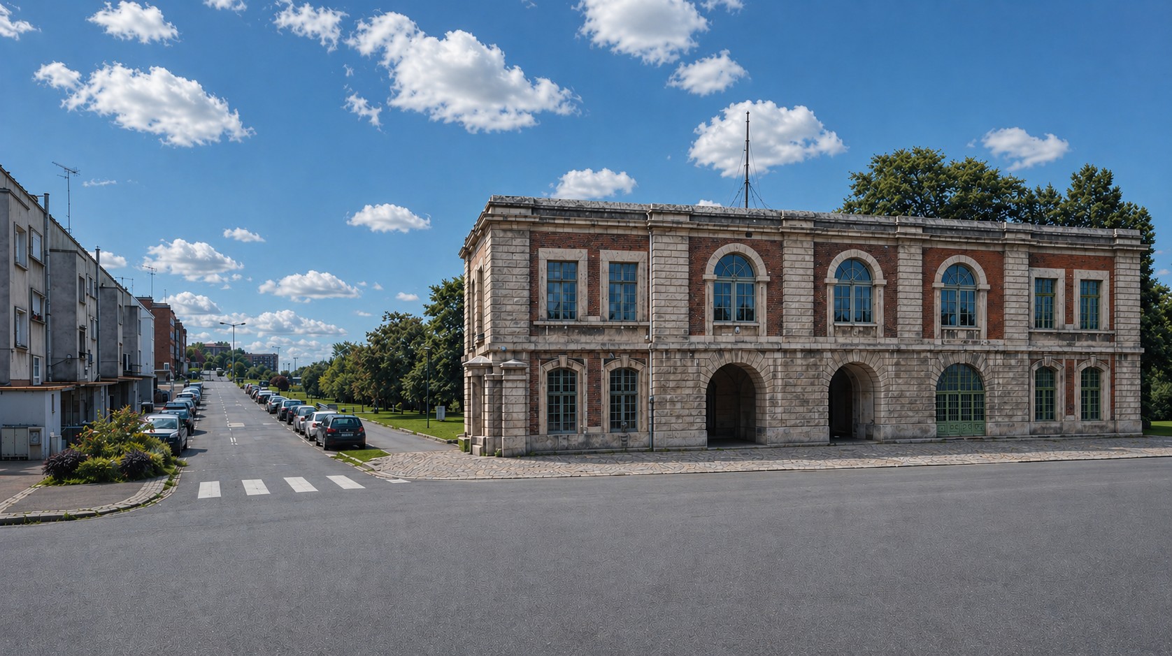 Projection de la porte de France dans le paysage actuel