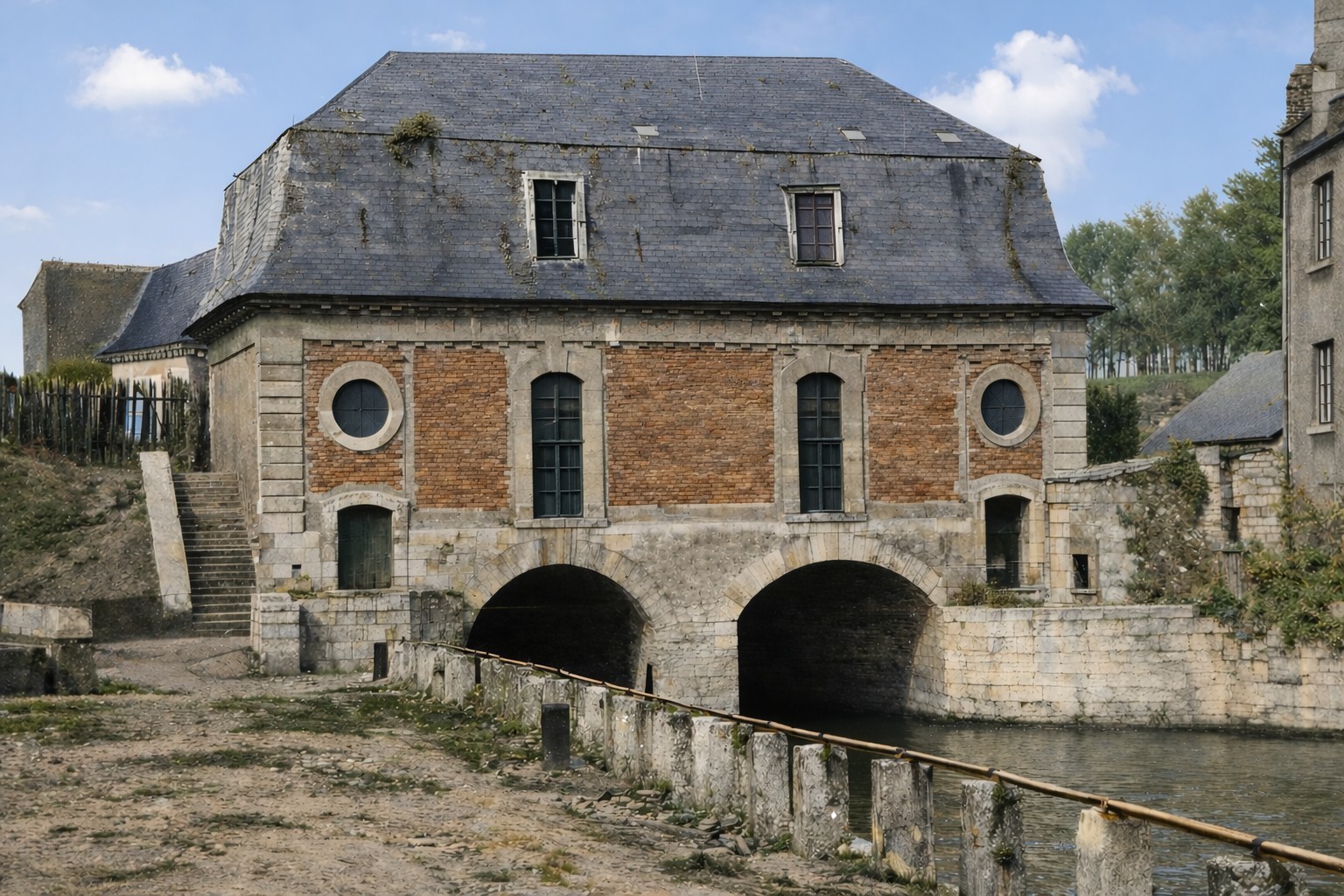 Porte d'entrée des eaux côté ville