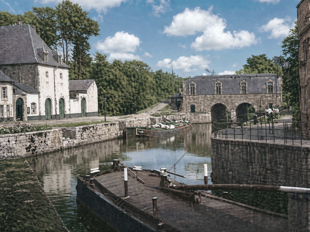 Porte de sortie des eaux à Maubeuge