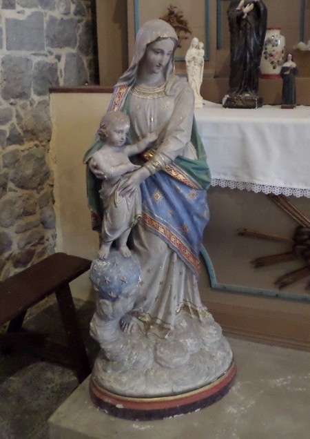 Eglise de Petit Fayt, vierge et l'enfant