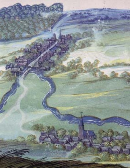 Pont sur Sambre : Reproduction de la planche 6 du tome 24 des albums de Croÿ