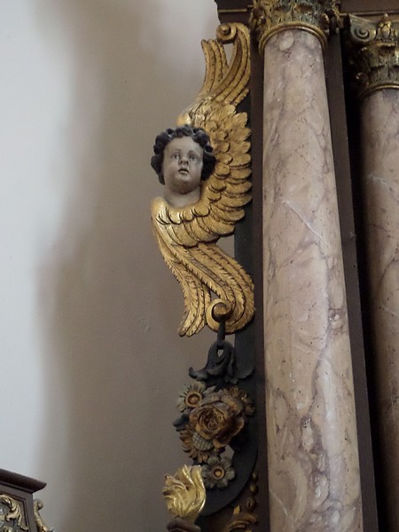 Eglise de Preux au Sart détail de l'autel
