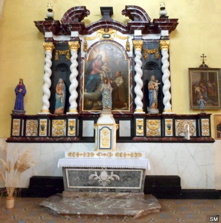 Eglise de Prisches, autel latéral