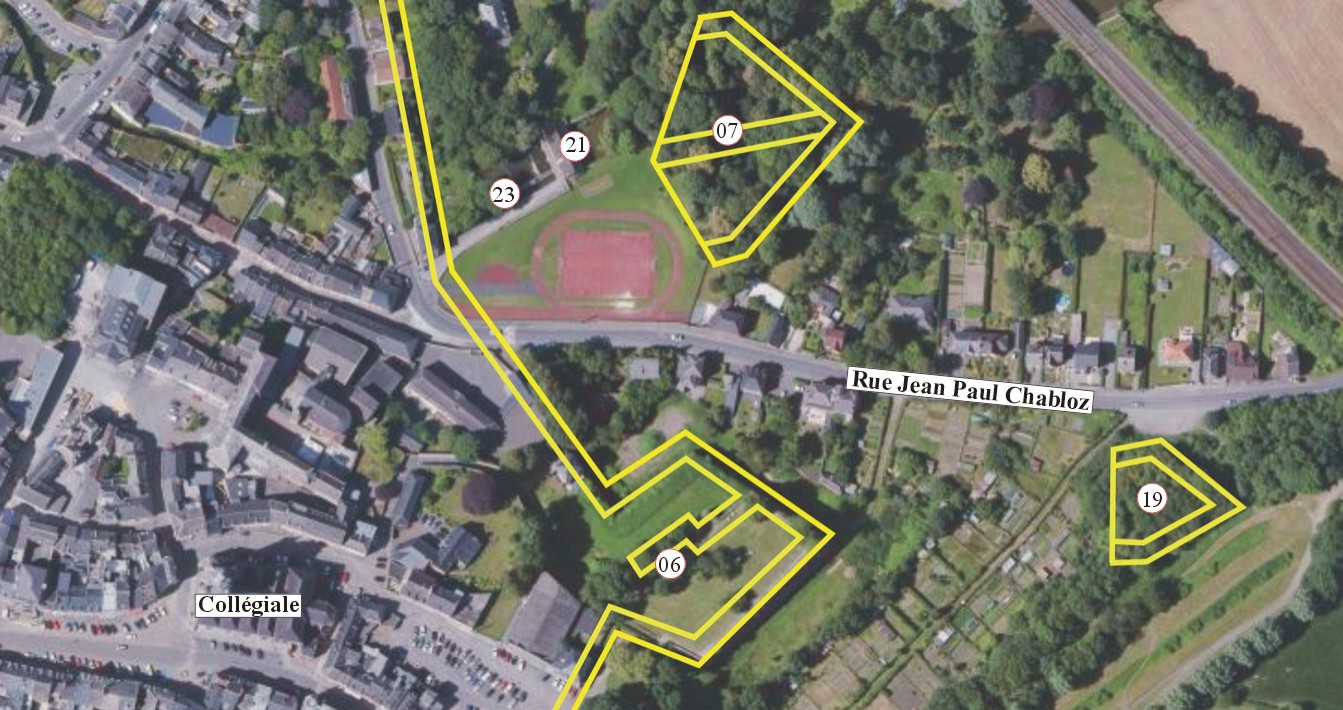 Les remparts d'Avesnes sur Helpe.