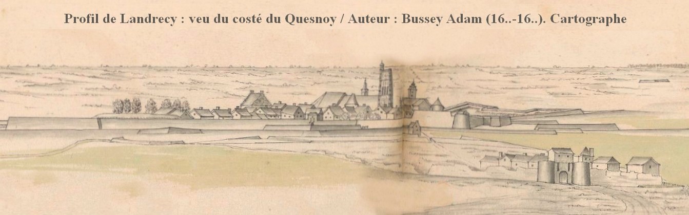 Remparts de Landrecies, dessin.