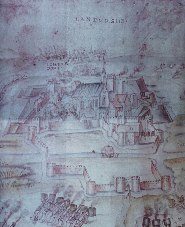 Remparts de Landrecies, dessin.