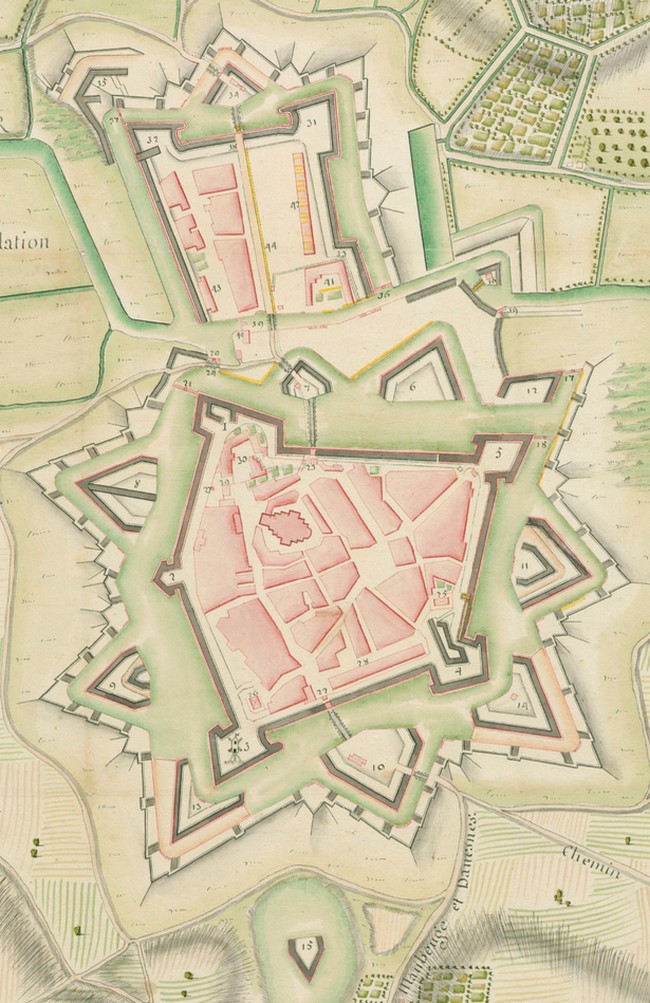 Remparts de Landrecies, plan.