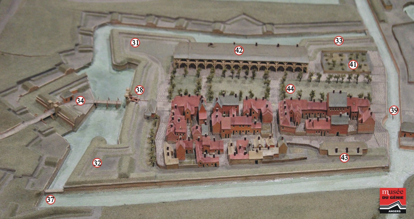 Remparts de Landrecies, plan relief.