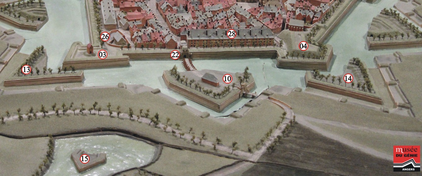 Remparts de Landrecies, plan relief.