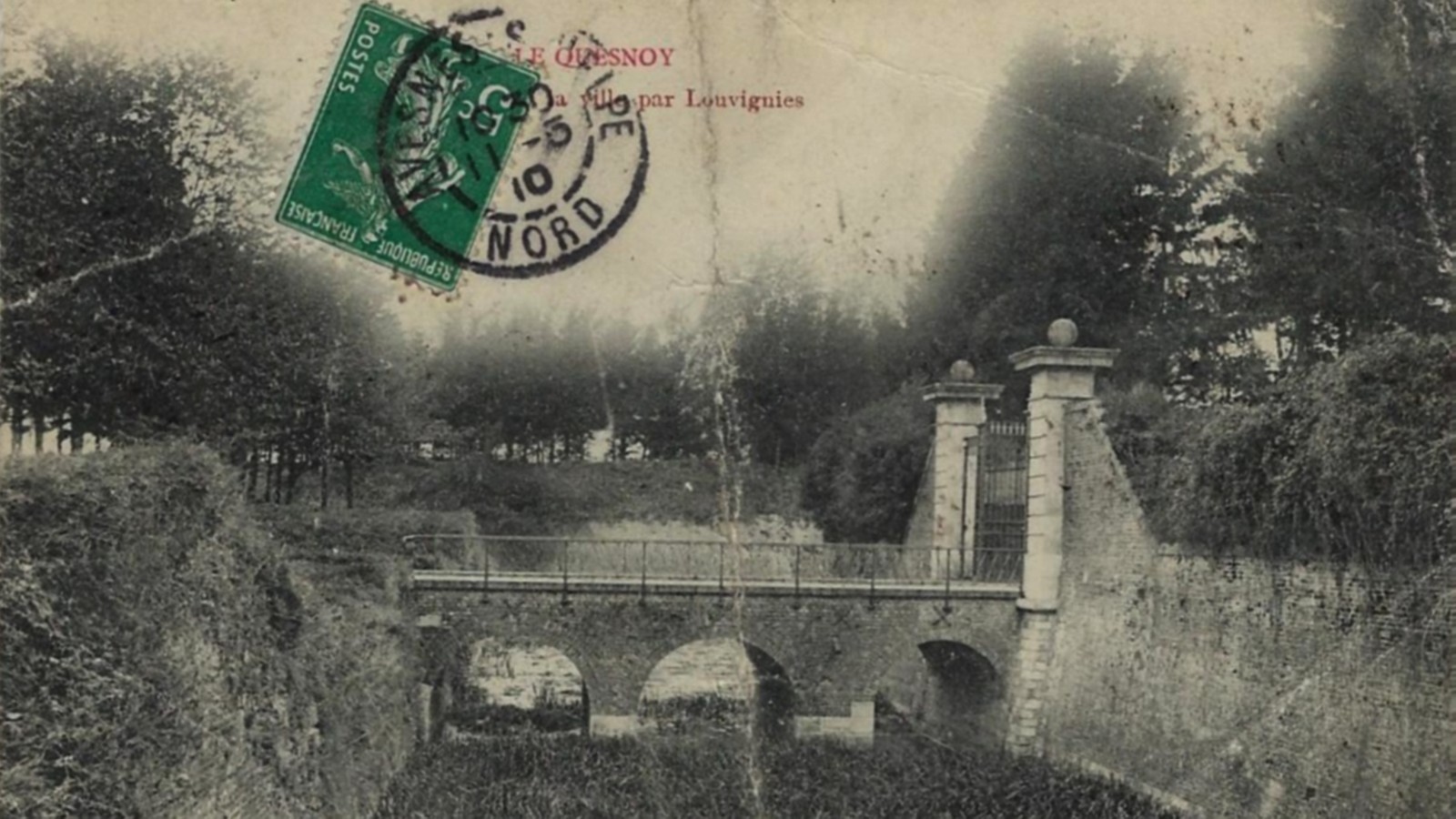 Le Quesnoy, ses remparts. demi-lune de Forest