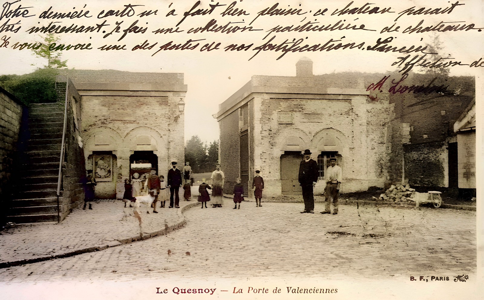 Le Quesnoy, La porte de Valenciennes avant son élargissement.