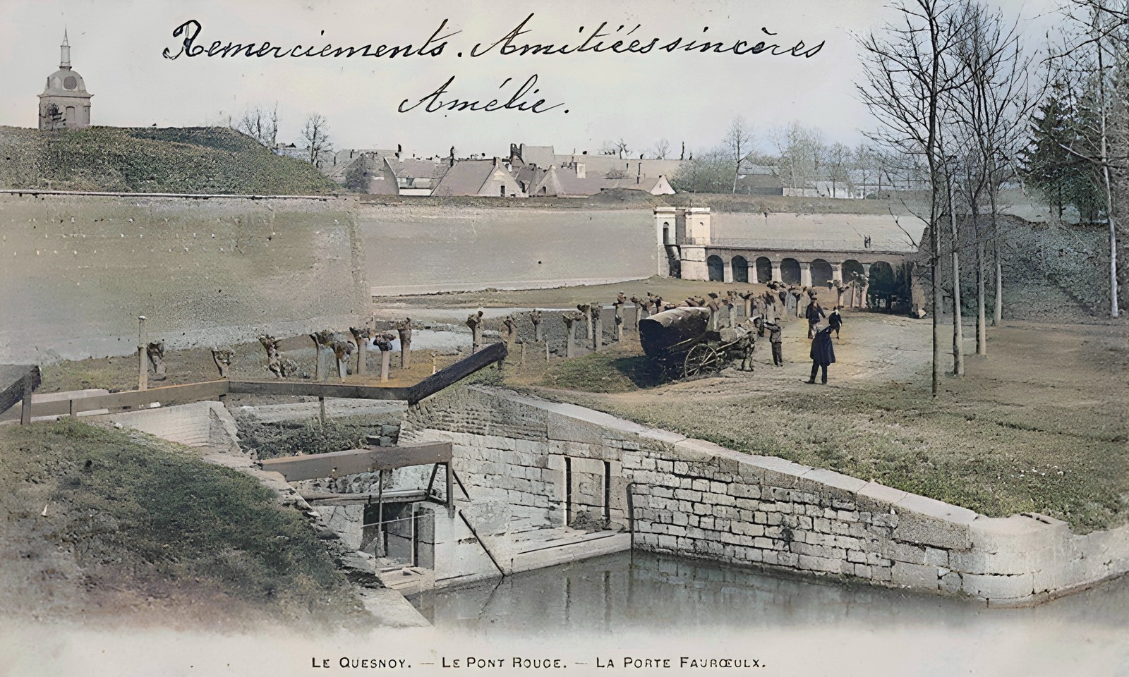 Le Quesnoy, ses remparts. l'écluse