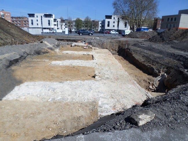 Remparts de Maubeuge, fouilles de 2021.