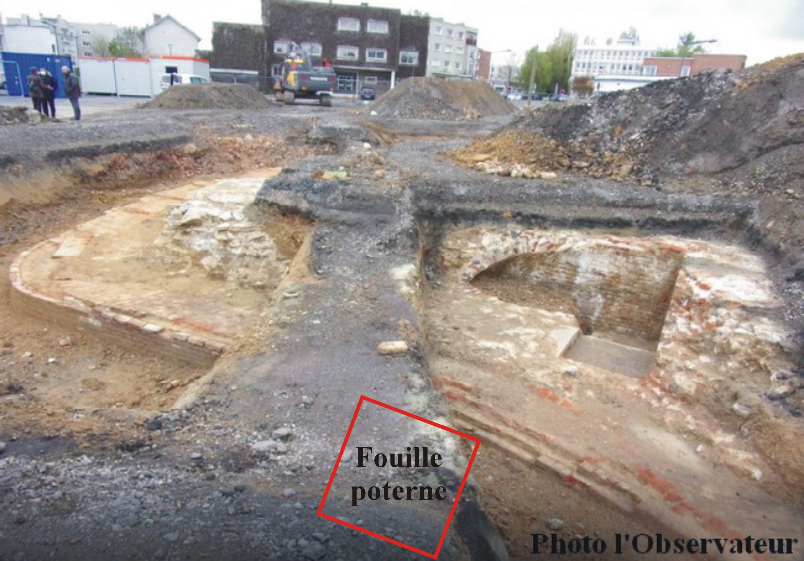 Remparts de Maubeuge, fouilles de 2021.