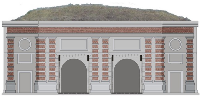 Les remparts de Maubeuge, plan de la porte de France