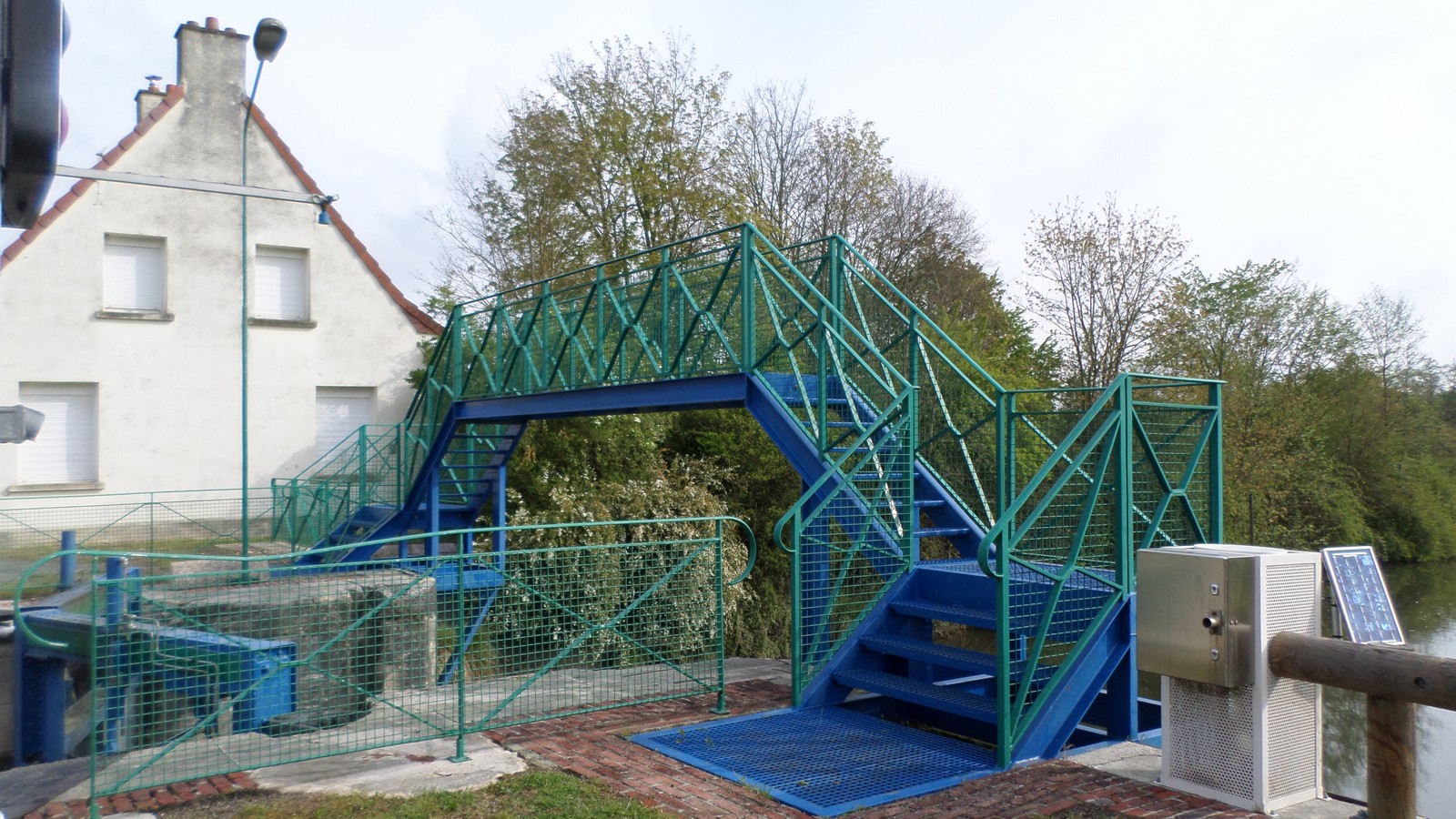 La passerelle.