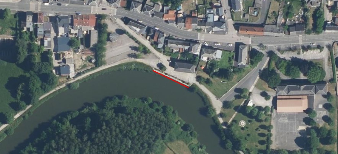 La Sambre en Avesnois, halte nautique de Boussois.