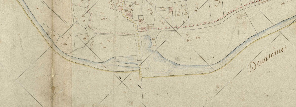 L'écluse d'Hautmont, cadastre 1810.