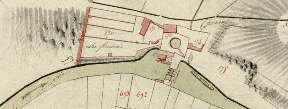 Ecluse de Marpent, cadastre 1812 1845