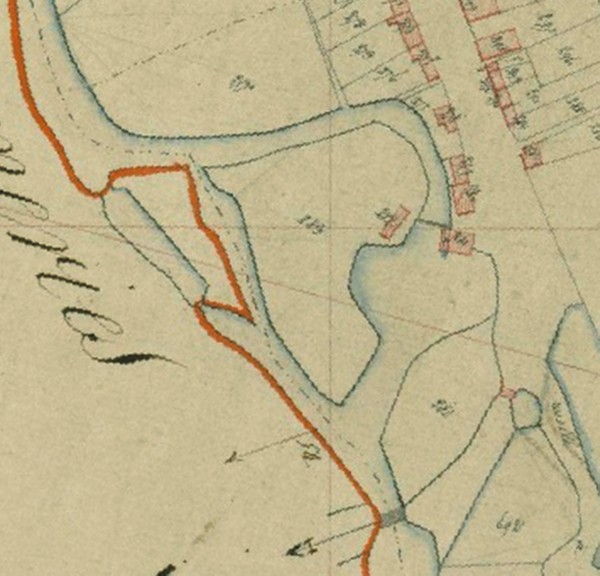 Ecluse de Pont sur Sambre, cadastre de 1812