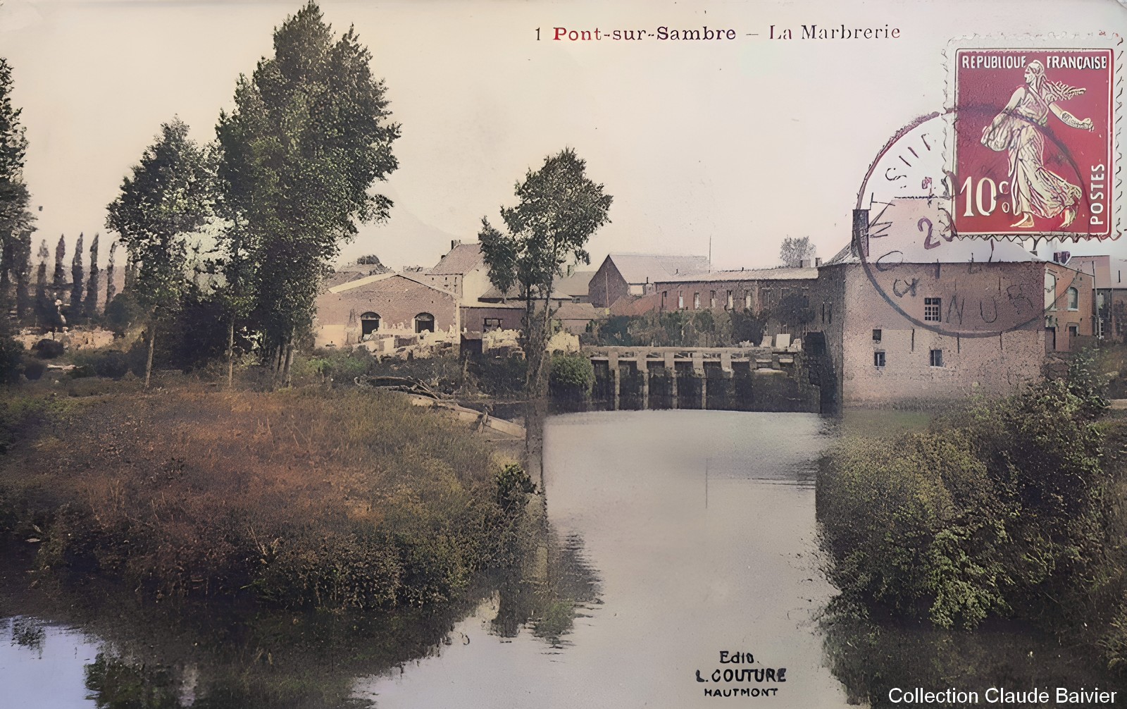 Ecluse de Pont sur Sambre. vannes de l'ancien moulin.