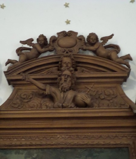Eglise de Robersart, détail du retable