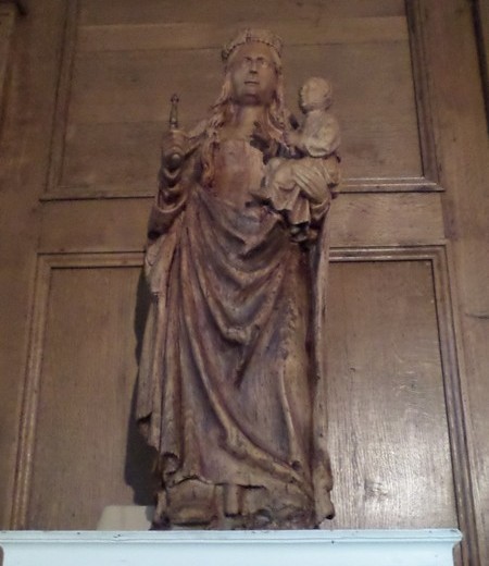 Eglise de Salesches, sculpture en bois