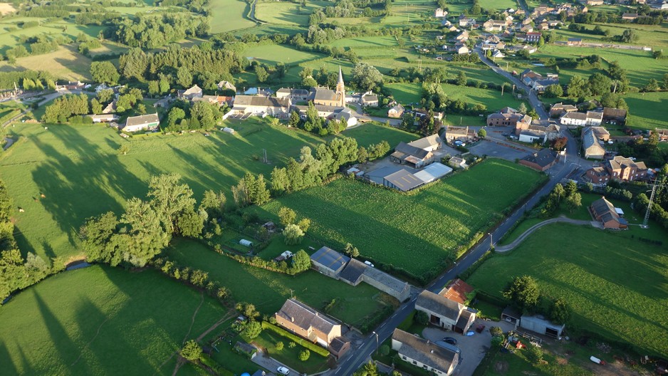 Vue aérienne de Sémeries.