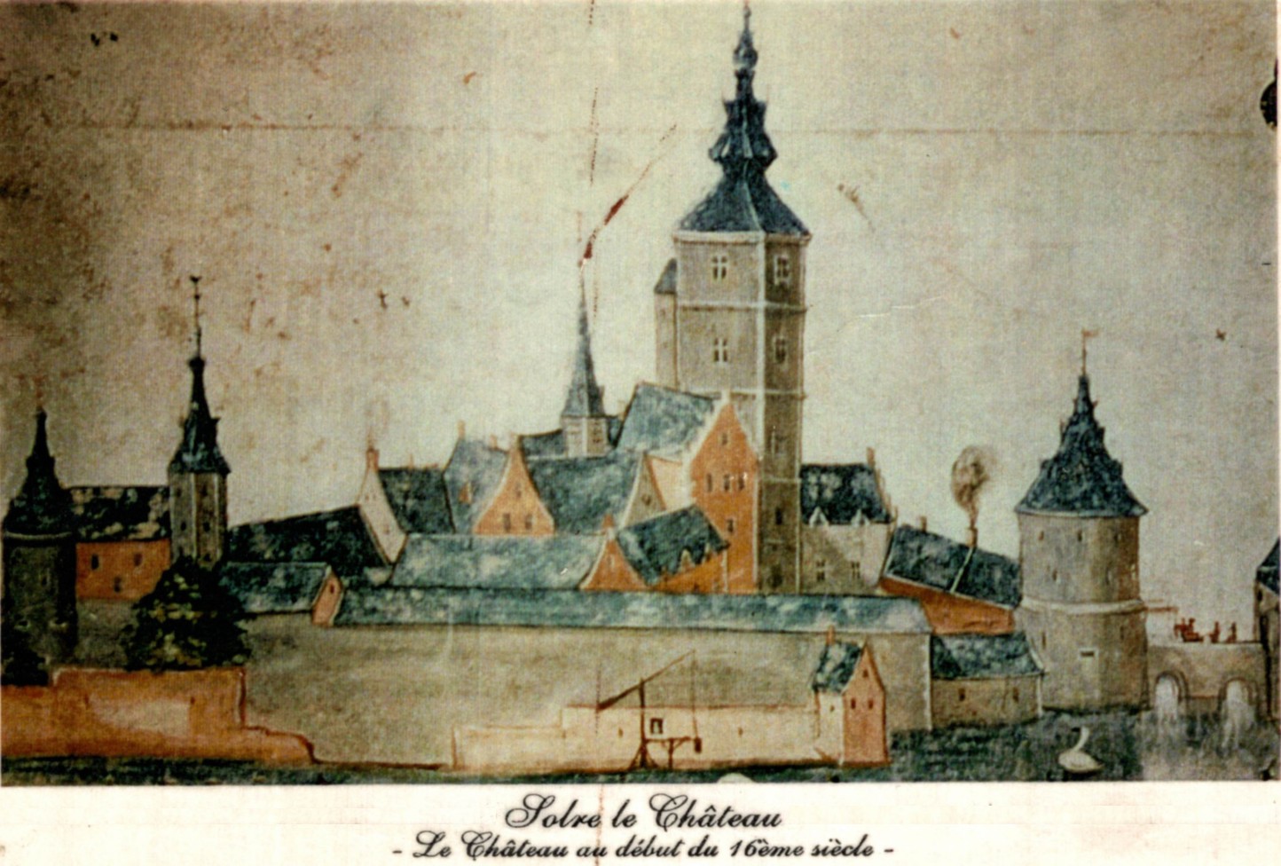 Solre le Château plan ancien.